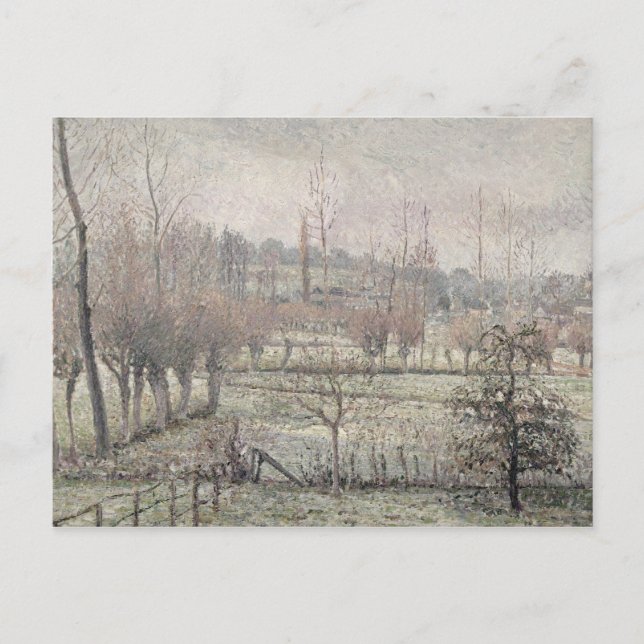 Carte Postale Effet de la neige à Eragny, 1894 (Devant)