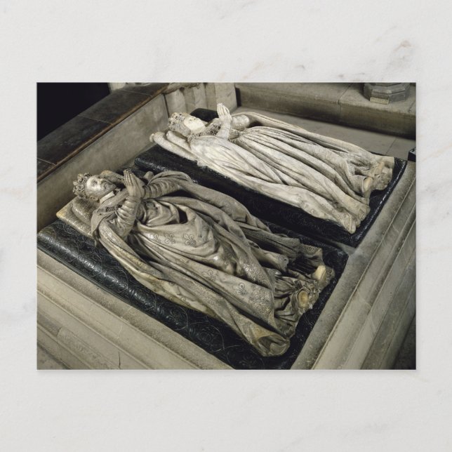 Carte Postale Effigies de Henri II et Catherine de Medici (Devant)