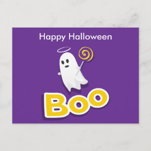 Carte postale Effrayant de la nuit d'Halloween