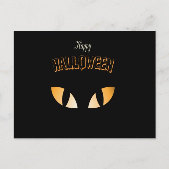 Carte postale Effrayant Halloween Night with Owls (Devant)