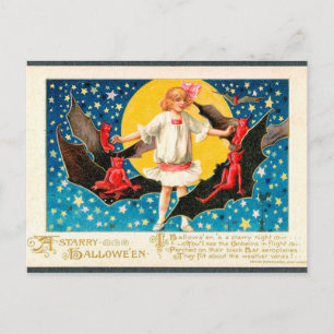 Carte postale éffrayant Halloween Vintage