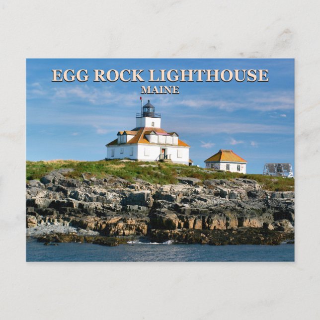 Carte Postale Egg Rock Lighthouse, Bar Harbour Maine Postcard (Devant)