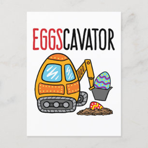 Carte Postale Eggscavator Easter Excavator