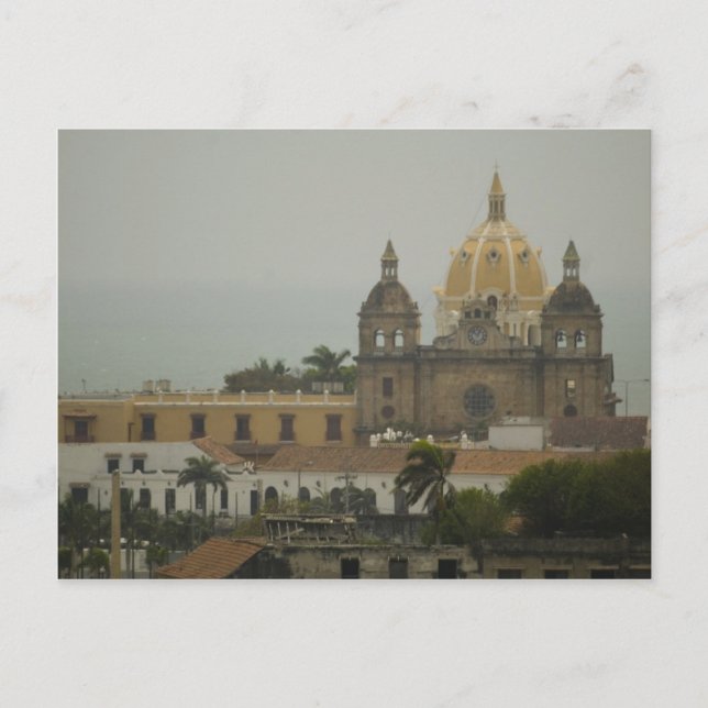 Carte Postale Église à Cartagena, Colombie (Devant)