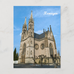 Carte Postale Église Apollinaris à Remagen, Allemagne