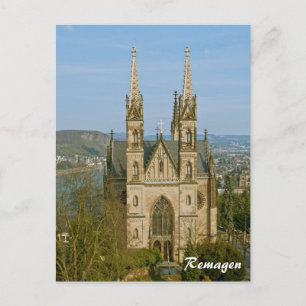 Carte Postale église Apollinaris à Remagen, Allemagne
