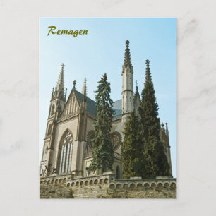 Carte Postale Église Apollinaris à Remagen, Allemagne
