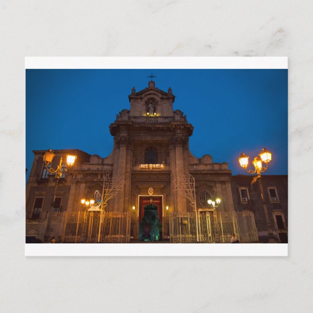 Carte Postale Église Ave Maria de Catane (Devant)