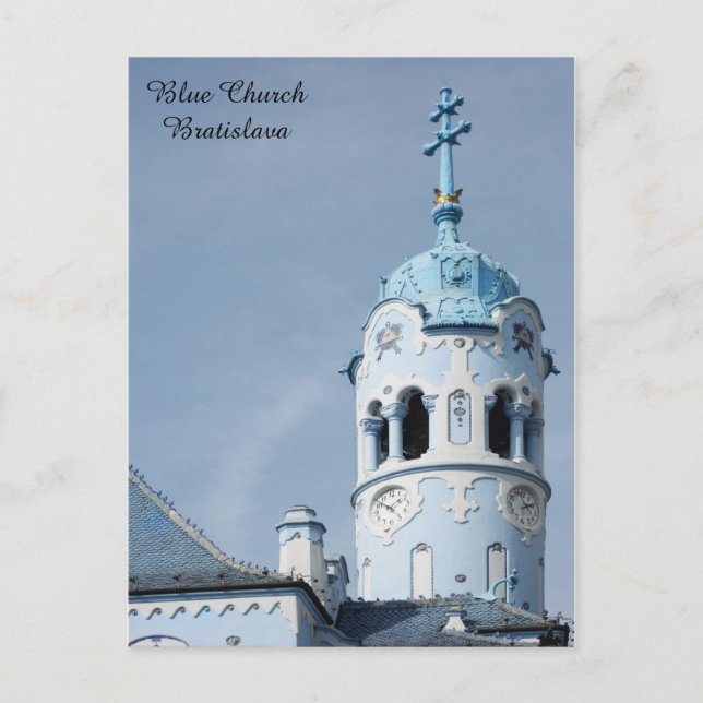 Carte Postale Église Bleue Bratislava Slovaquie (Devant)