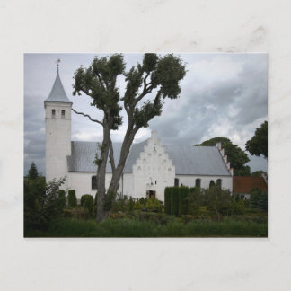 Carte Postale Église chrétienne Voldum Danemark
