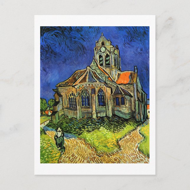 Carte Postale Église d'Auvers Van Gogh (Devant)