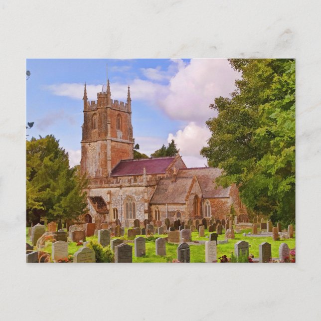 Carte Postale Église d'Avebury (Devant)