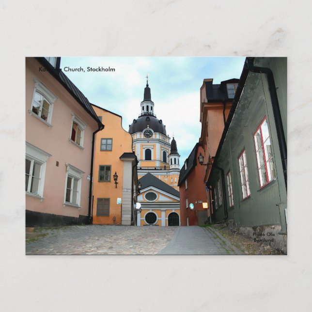 Carte Postale Église de Katarina, Stockholm (Devant)