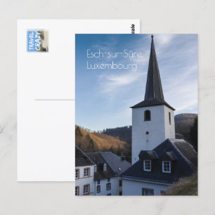 Carte Postale Eglise de la Nativité, Esch-sur-Sure, Luxembourg