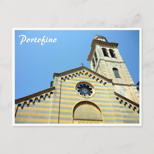 Carte Postale église de portofino (Devant)