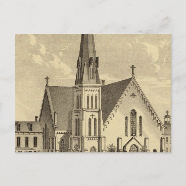 Carte Postale Eglise du Sacré-Coeur Liberté Est (Devant)