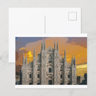 Carte Postale Eglise Duomo di Milano Milan Italie