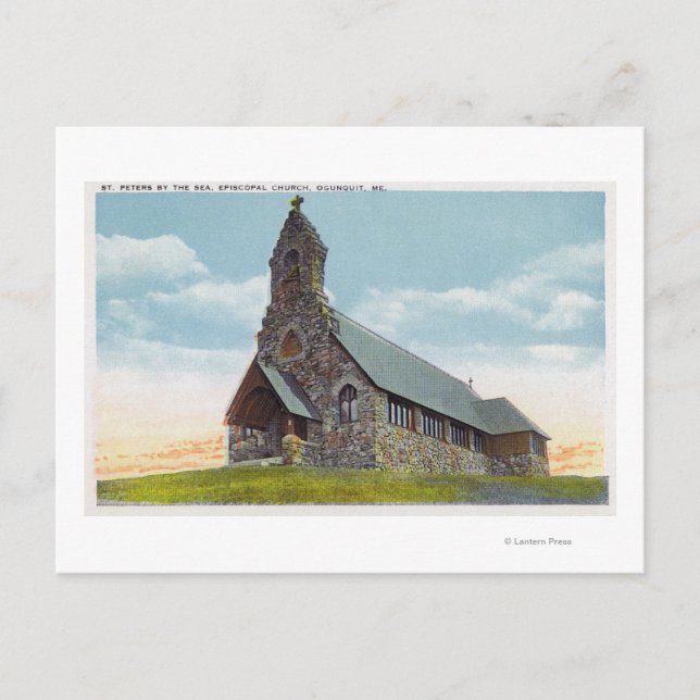 Carte Postale Église épiscopale St. Peters-by-the-Sea (Devant)