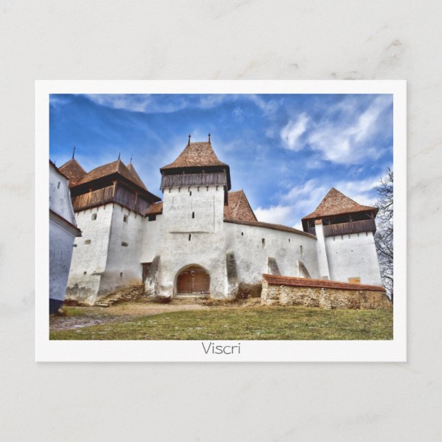 Carte Postale Église fortifiée de Viscri (Devant)