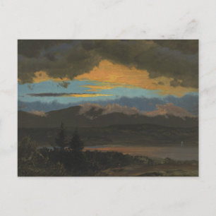 Carte Postale Église Frederic Edwin - Coucher de soleil de l'aut