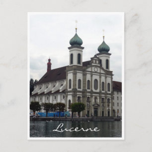 Carte Postale église jesuit lucerne