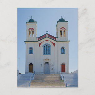 Carte Postale Église Naousa, île de Ios, Grèce