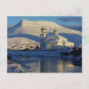 Carte Postale Église orthodoxe russe côté sud, île Unalaska