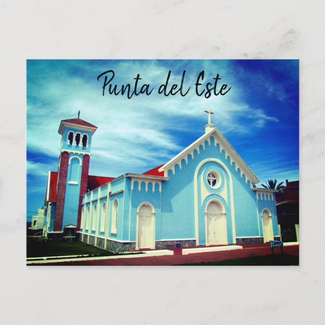 Carte Postale église punta bleu (Devant)