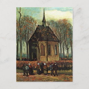 Carte Postale Eglise réformée à Nuenen, Van Gogh Art