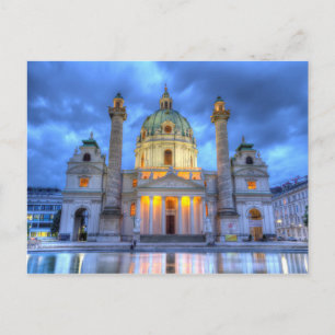 Carte Postale Église Saint-Charles de Vienne, Autriche