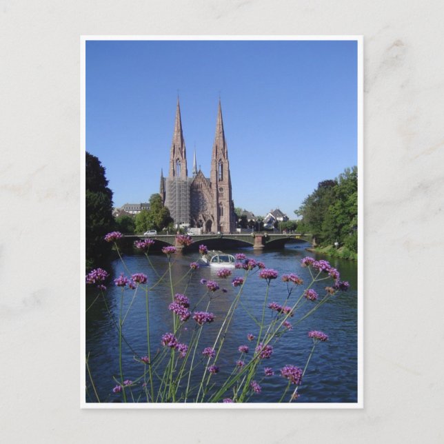 Carte Postale Église Saint-Paul de Strasbourg (Devant)