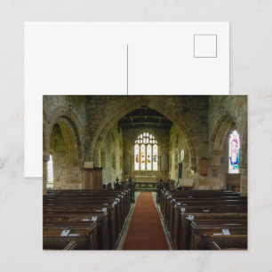 Carte Postale Église Sainte-Marie, Leake Yorkshire du Nord Patri
