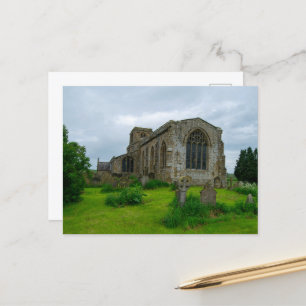 Carte Postale Église Sainte-Marie, Leake Yorkshire du Nord Patri