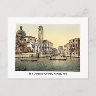 Carte Postale Église San Geremia, Venise, Italie, années 1890