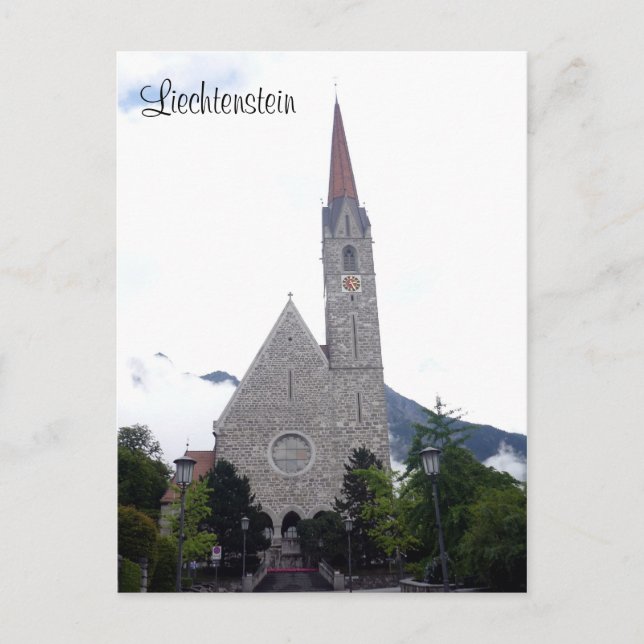 Carte Postale église schaan (Devant)