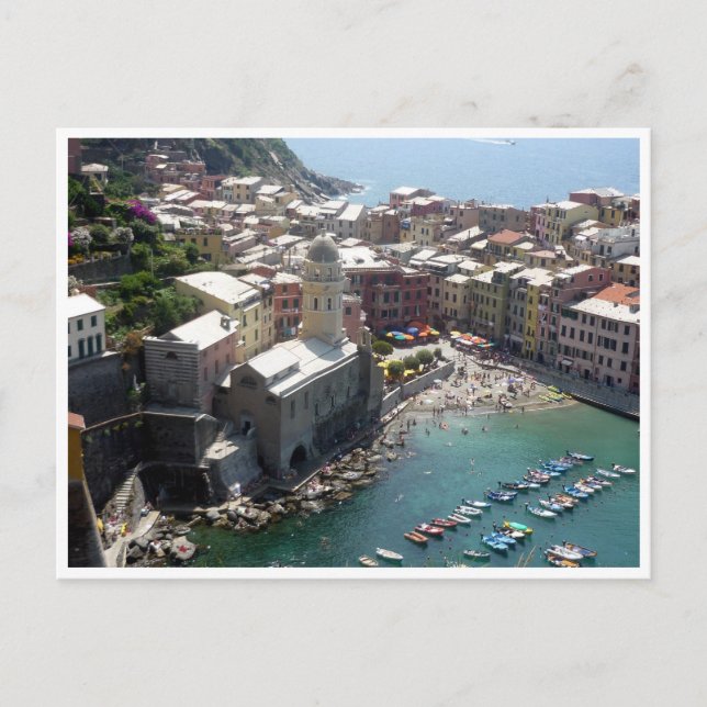 Carte Postale église vernazza (Devant)