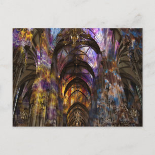 Carte Postale Eglise viennoise illuminée