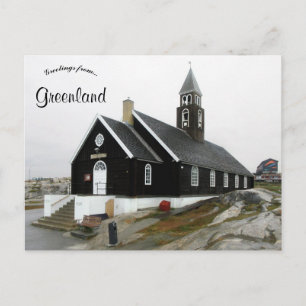 Carte Postale Église Zion à Ilulissat Groenland