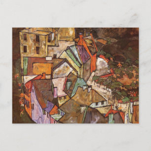 Carte Postale Egon Schiele - Abords de la Ville