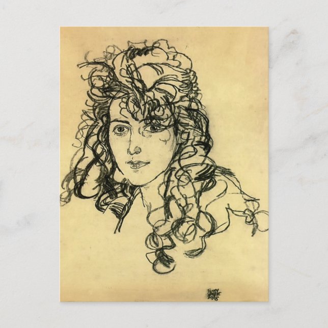 Carte Postale Egon Schiele - Madame Sohn (Devant)