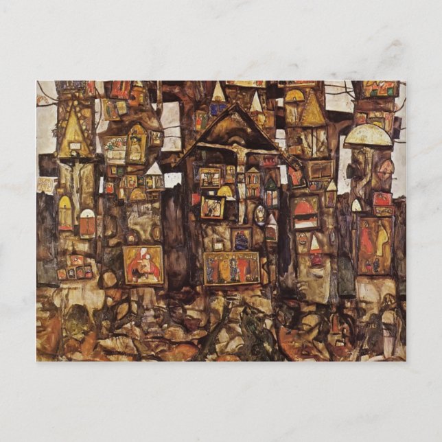 Carte Postale Egon Schiele - Prière des bois (Devant)