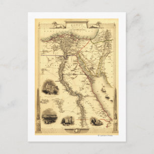 Carte Postale Égypte et ArabieCarte panoramiqueÉgypte