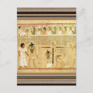 Carte postale Égypte-Hiéroglyphes