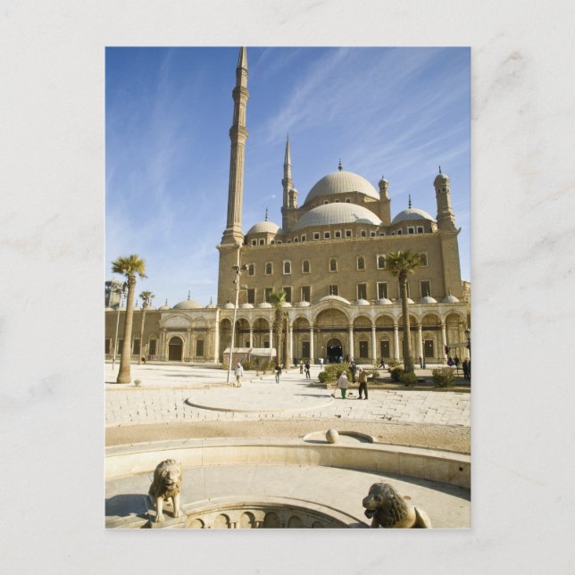 Carte Postale Egypte, Le Caire. L'imposante mosquée Mohammed Ali (Devant)