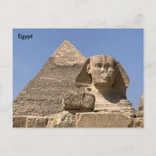 Carte Postale Egypte, Pyramide des Cheops et le Grand Sphinx