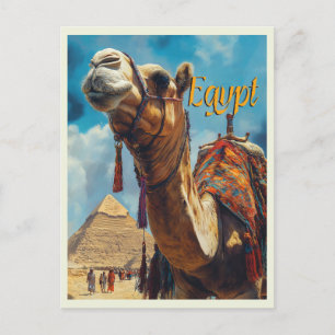 Carte Postale Égypte Vintage voyage des pyramides de Gizeh