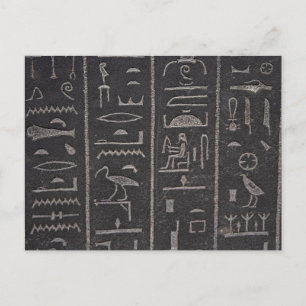 Carte postale égyptienne Hiéroglyphes