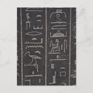 Carte postale égyptienne Hiéroglyphes