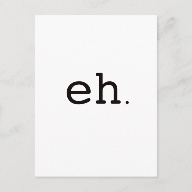 Carte Postale Ehh. Rouge noir (Devant)