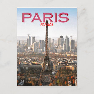 CARTE POSTALE EIFEL TOWER PARIS, FRANCE (MOJISOLA A GBADAMOSI)